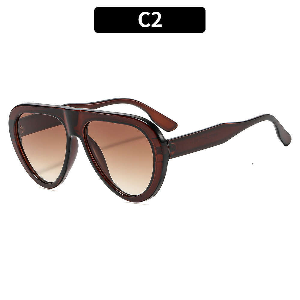 Sunglasses New Fashion High-end Street Style Versatile Internet Celebrity Same Frame Sun glasses Trendy Unisex Glasses
