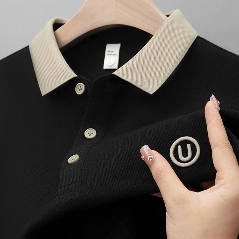 Luxury Brand Designer Clothes POLO Mens T-Shirt Short Sleeve Casual Light Luxury Business Summer New Turn-Down Collar Embroidered Top Half Sleeve Dad 