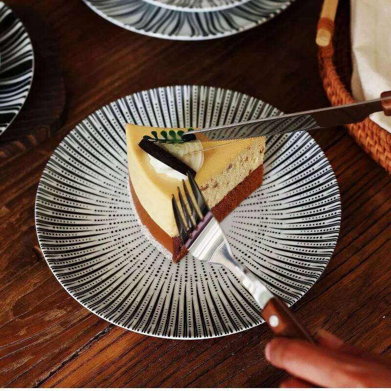 1PC Premium Sense Home Light Luxury Western Food Steak Pasta Plate Hotel Commercial Tableware