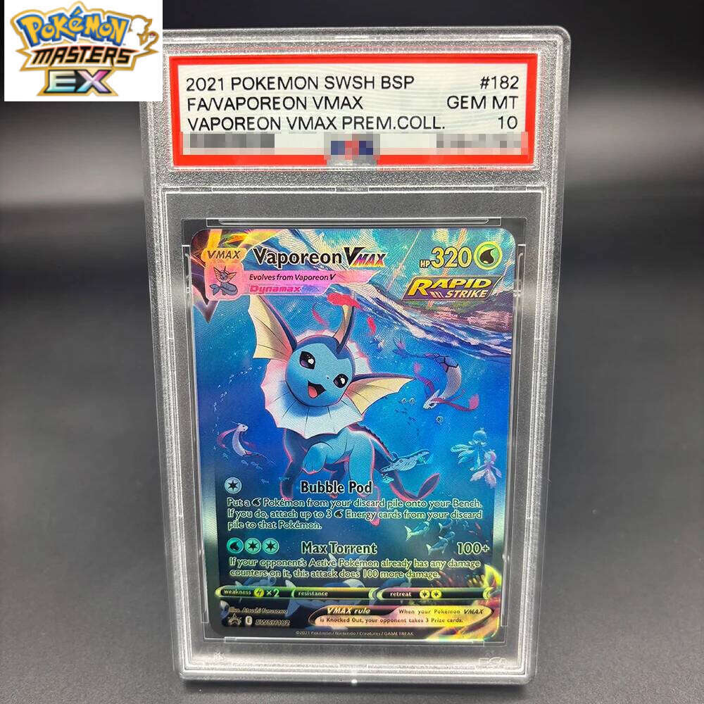 DIY 2020 PTCG SWSH FA/CHARIZARD VMAX Collection Copy 10Points Rating English Version Anime Game Card Gift L260114 6fe