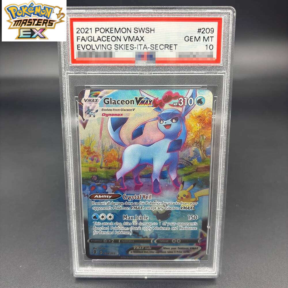 DIY 2020 PTCG SWSH FA/CHARIZARD VMAX Collection Copy 10Points Rating English Version Anime Game Card Gift L260114 6fe