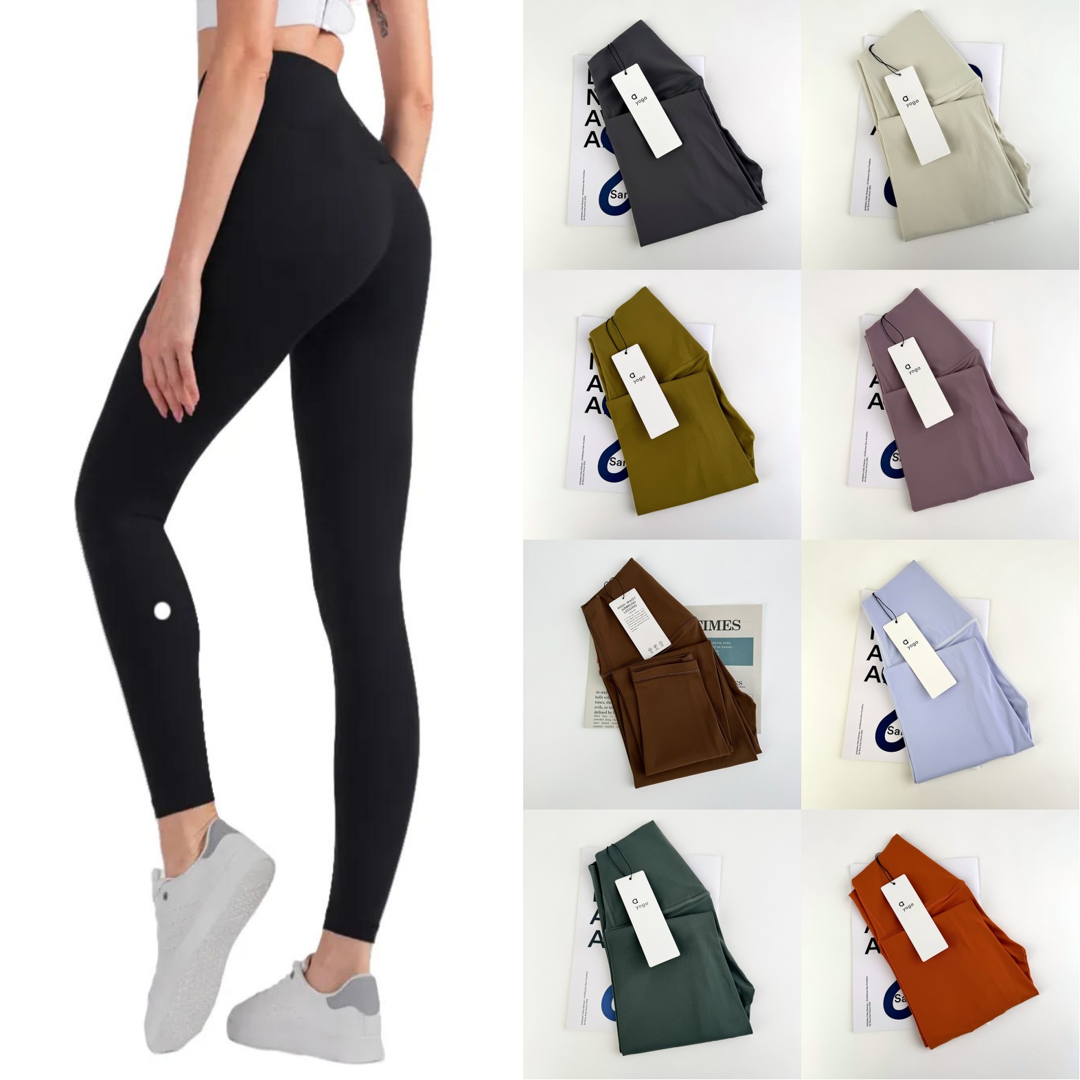 US stock Designer Womens leggings Yoga align Shorts Cropped pants Outfits Lady Sports Ladies Pants Exercise Fitness Wear Leggings gym Running Elastic Tracksuit