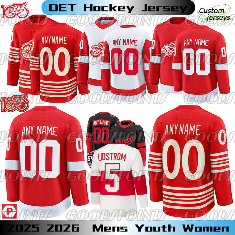 Detroit Red Wingss Jersey #71 Dylan Larkin redwings Moritz Seider Centennial jersey Raymond Gordie Howe Pavel Datsyuk Yzerman Patrick Kane DeBrincat Hockey jerseys