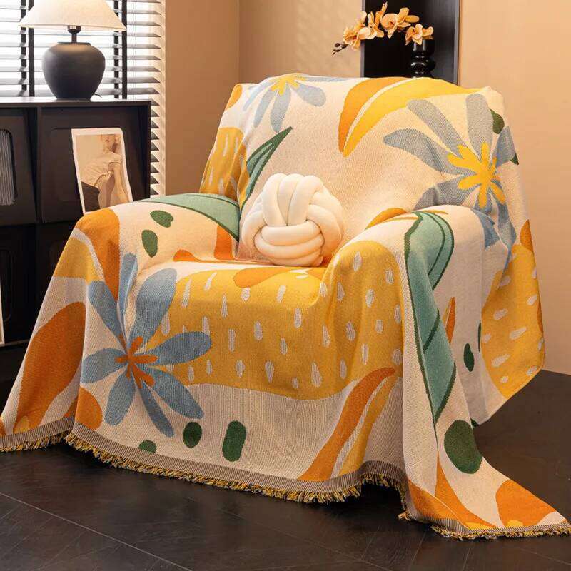 Premium Home Decor Luxury Bohemian Ethnic Style Multifunctional Soft Towel Blanket Bed Cover for Sofa Bedding Outdoor Picnic Living Room Bedroom Decor
