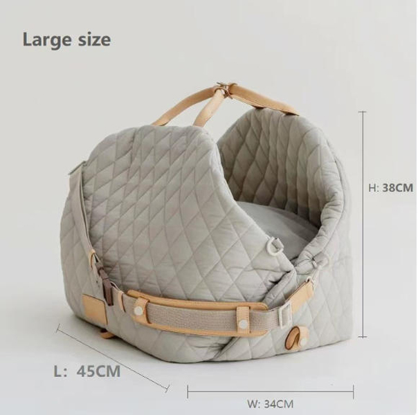 INS Pet handbag dog car sofa portable pet travel bag cat nest down cotton pet crossbody bag Dog Carrier bed