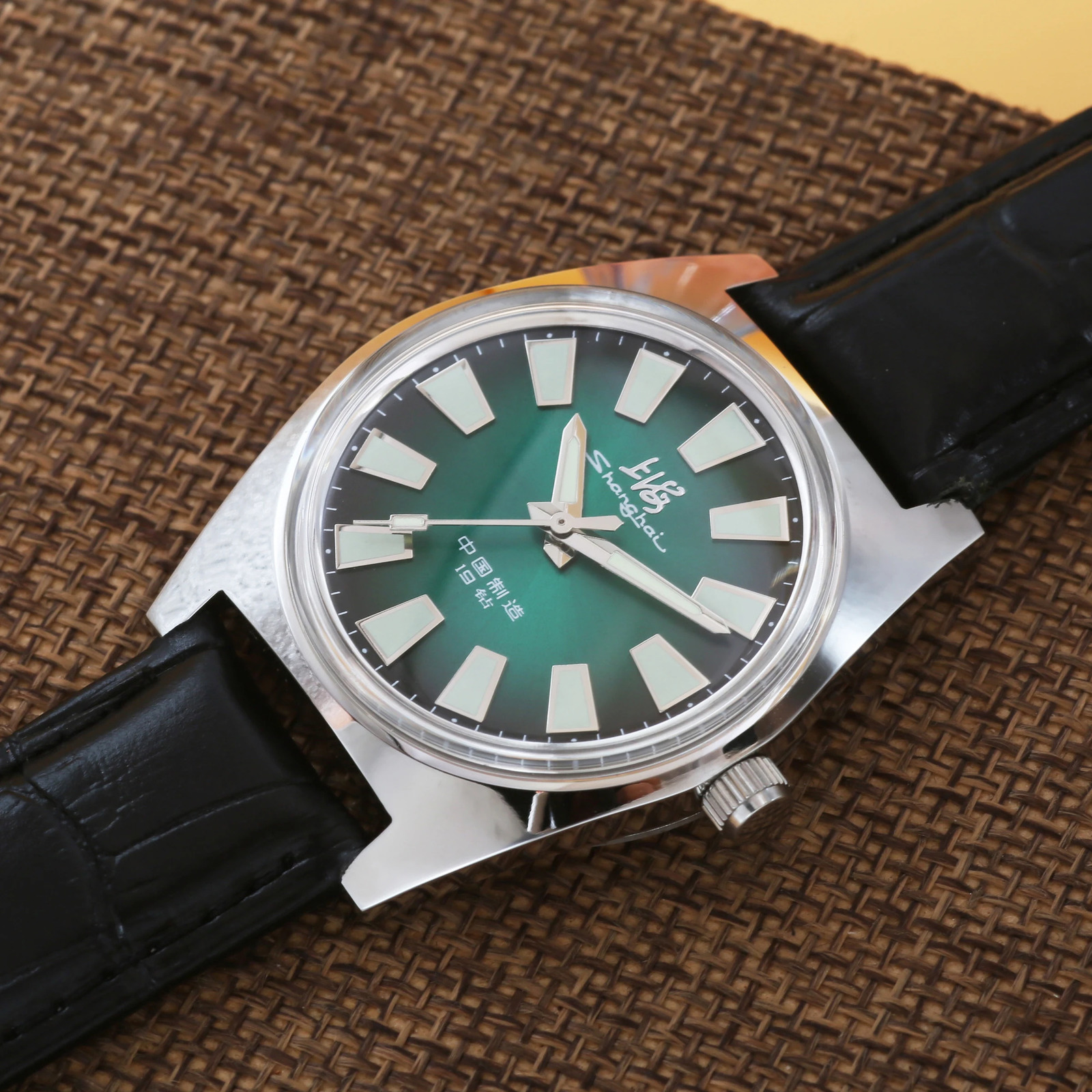 Shanghai 36MM Hand-Wind Mechanical Watch 7120 Waterproof Bauhaus Watch for Men wholesale 260114