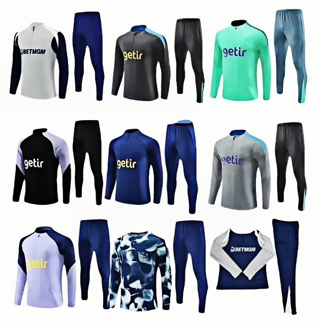 2025 2026 spures soccer tracksuits football training suit 2025/26 spures Long sleeved tracksuit Tottenham jogging kit chandal futbol survetement foot sets men Kids