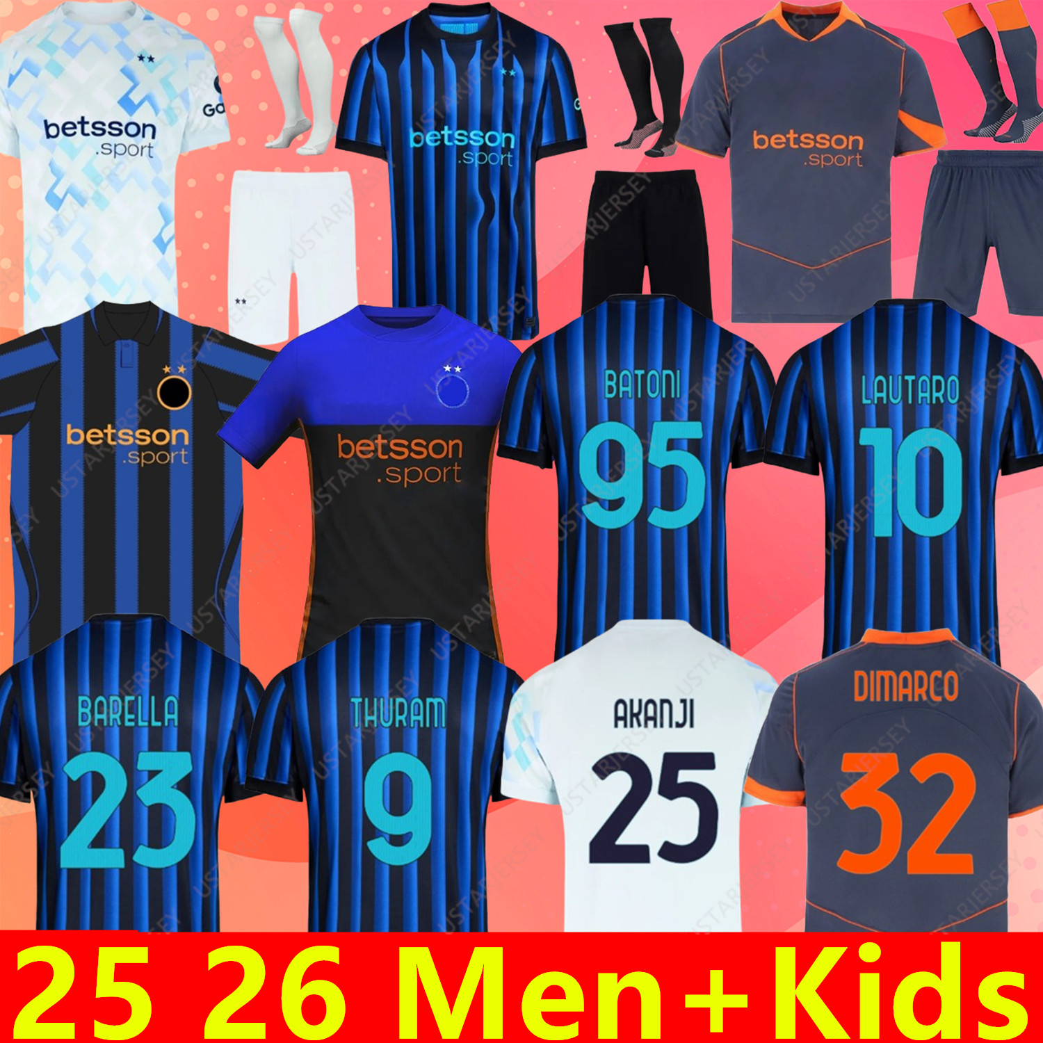 INtErS Milanes 2025 2026 2027 BASTONI DIMARCO Soccer Jersey BARELLA THURAM AKANJI LAUTARO DUMFRIES P.ESPOSITO BISSECK FRATTESI Special Football Shirt Men Kit Kids