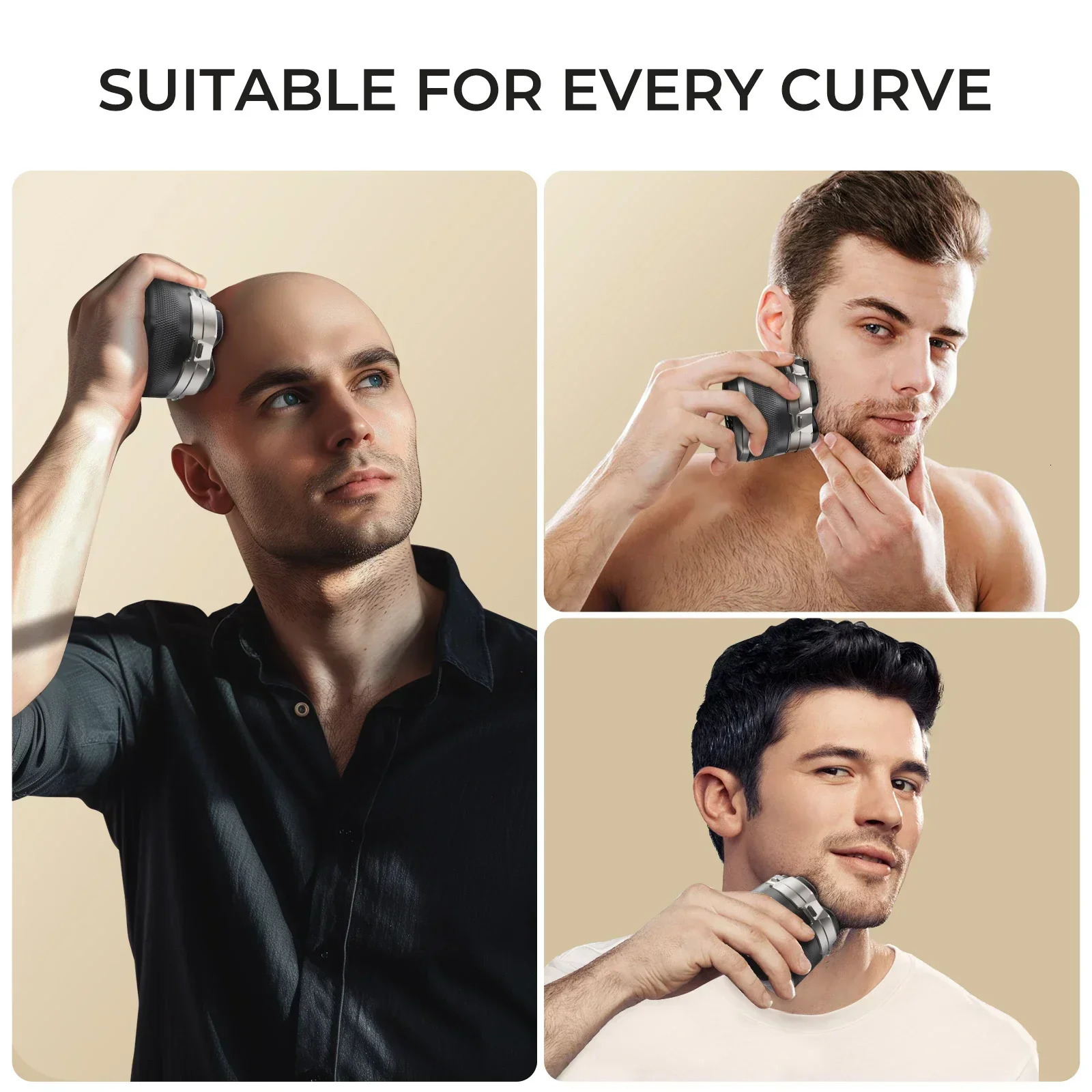 Sweker Head Shaver for Bald Men Magnetic Electric Razor IPX7 Waterproof Rechargeable Beard Shavers 260112