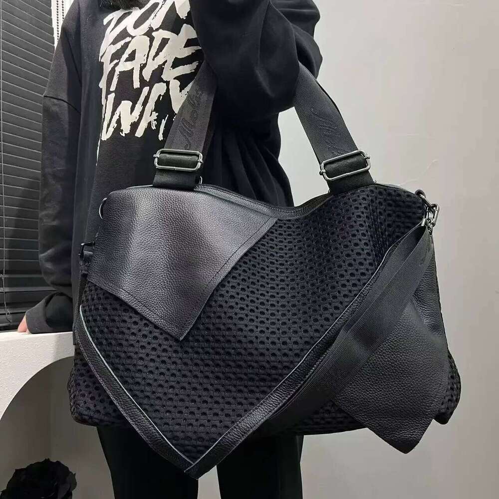 Luxury handbag Hobo women's fashionable personalized mesh cloth large capacity handbag Y K style shoulder crossbody bag SENYY