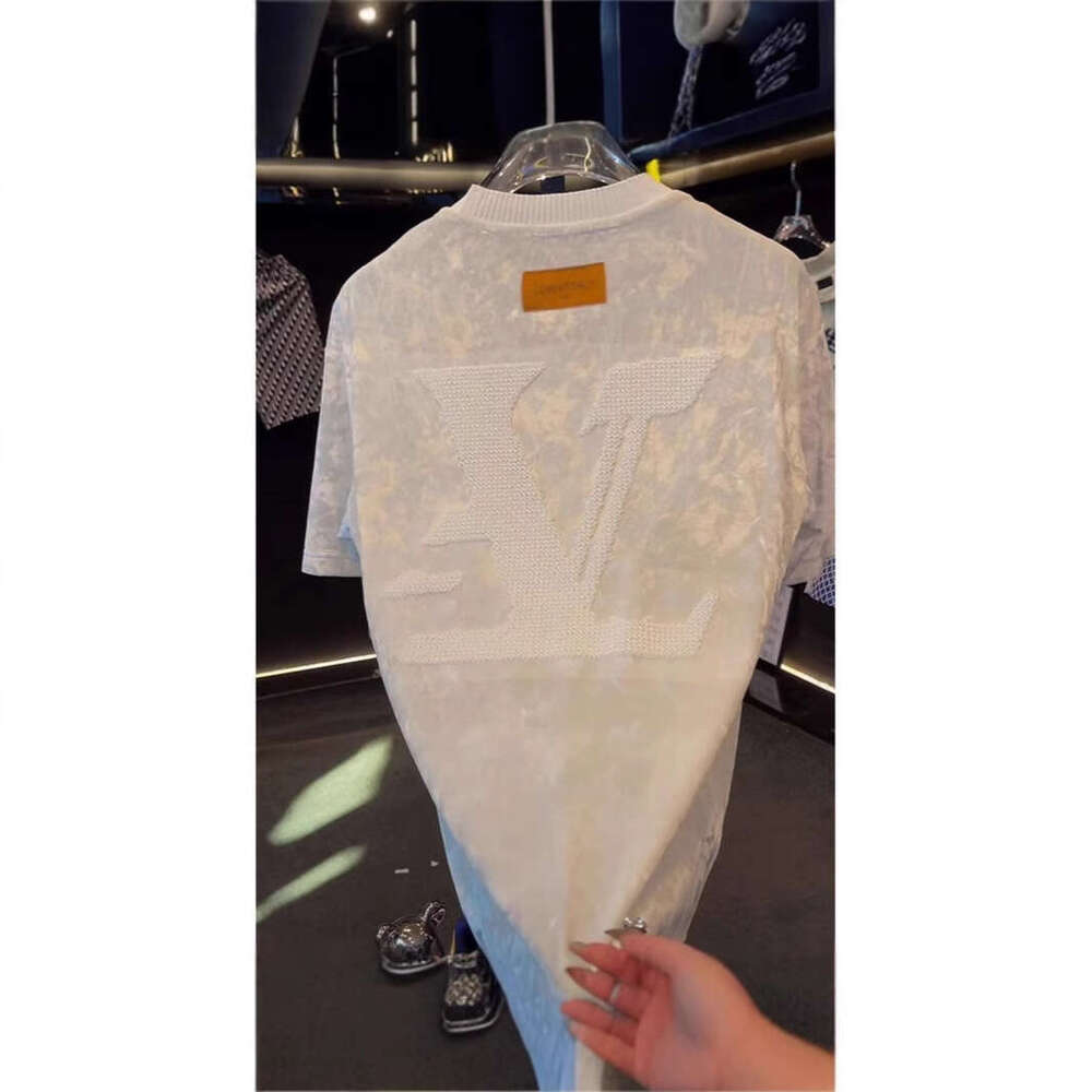 Summer Letter Embroidery Pattern Niche Versatile Comfortable Fashionable Personality Design Stylish Short Sleeve High-End Top