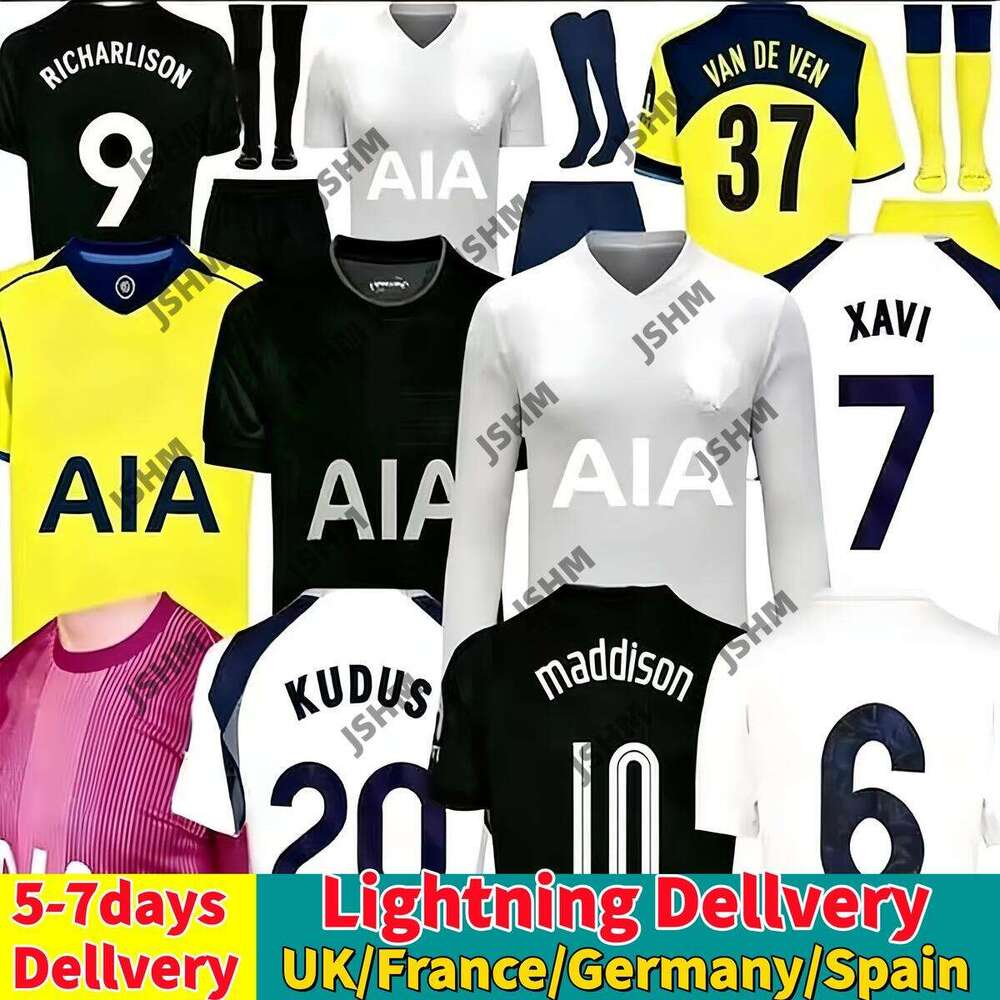 25 26 Fan version MADDISON SON WERNER Soccer Jerseys 2025 2026 KULUSEVSKI 2025 VELIZ VAN DE VEN Football kits shirts Men kids goalkeeper pre match tottenham jersey