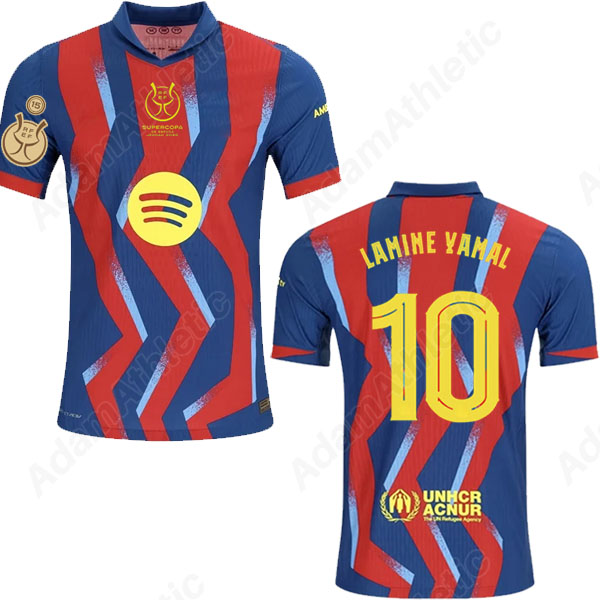 Supercopa DE Espana 2026 final jerseys LAMINE YAMAL RAPHINHA GAVI football shirts 26 27 PEDRI LEWANDOWSKI RASHFORD soccer jersey kids kit