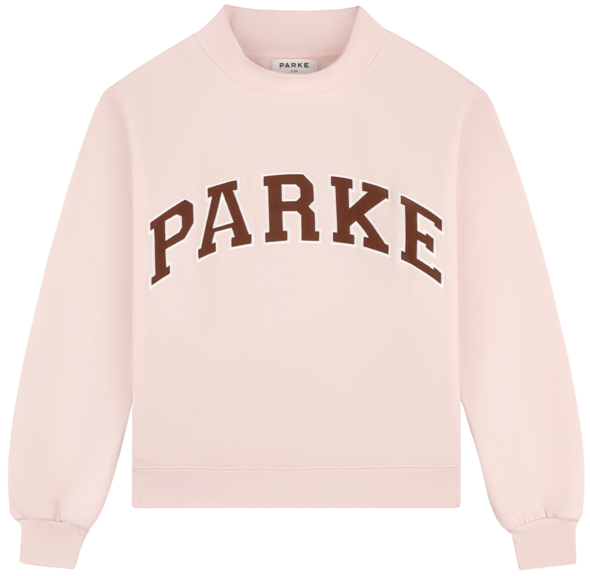 Designer Parke Embroideried Mockneck Women Sweatshirts Pink Brown Women Designer Cotton Jumpers PARKE Fashion Loose Hoodies Women Cloth