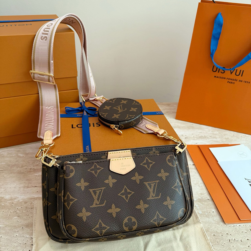 Designer handbag pochette luxury shoulder bag designer bags for women neverfull bag classic five in one mahjong pink bag multifunctional use bag