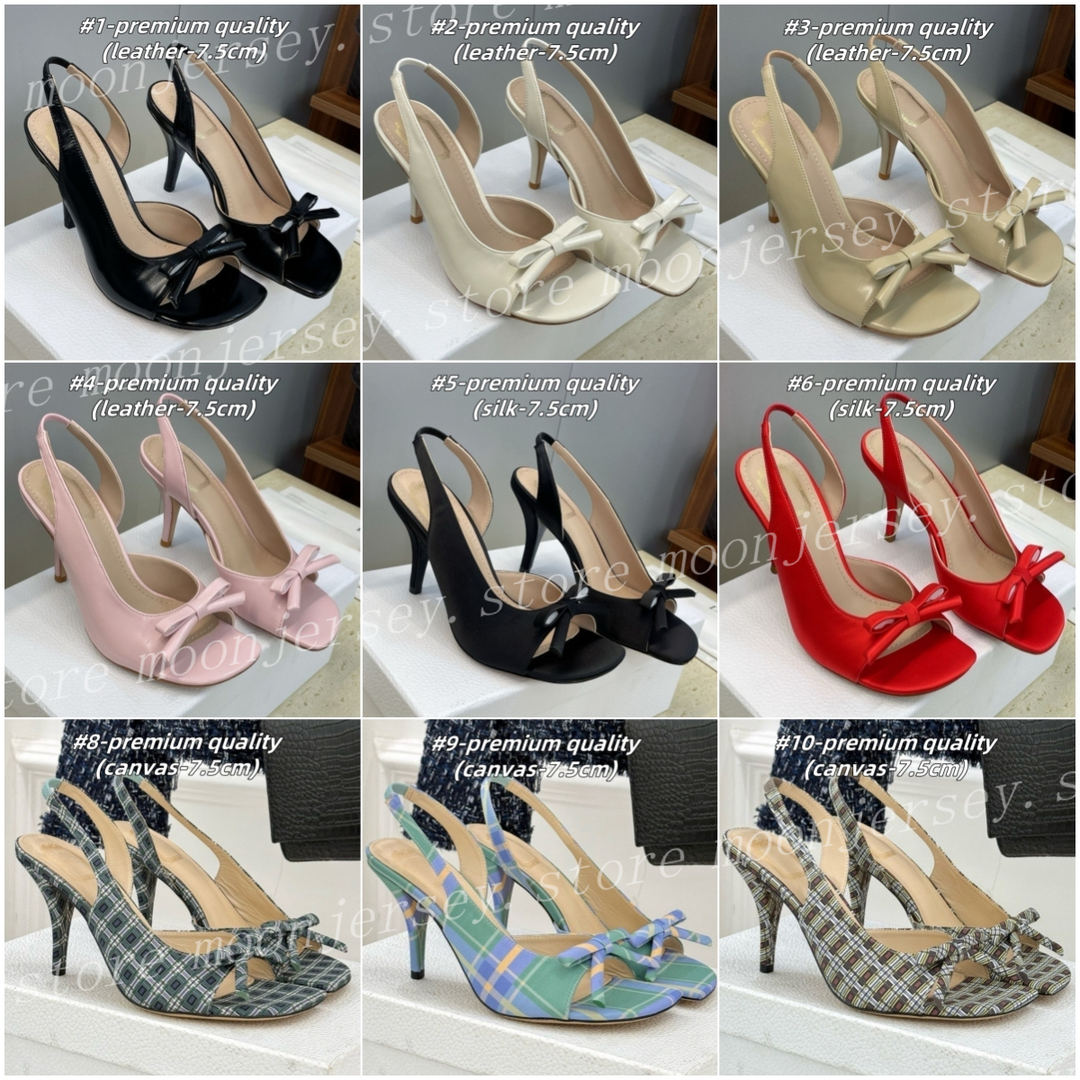 (go off picture not the description) 10A Premium Designer High Heel with Bow Fashion Open-toe Sandals Evening Party Holiday Style 34289