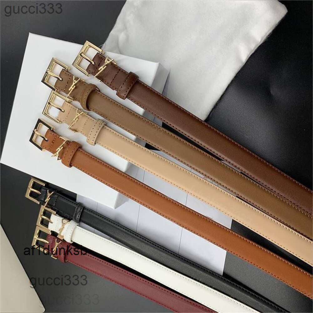 designer Fashion Y S Womens 2024 Women high Letter quality Buckle s Thin Leather Smooth Belts Waistband Girdle for Ladi HFF4 Saints Laurents yslbelt ysl