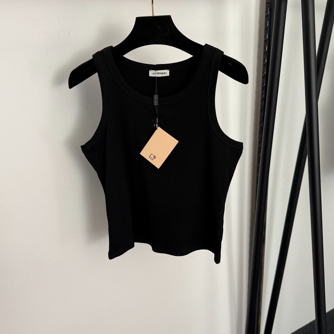 Tanks women's Designer vests for woman luxurious knitted short-sleeved T-shirt vest top spring/summer style simple embroidered letter vests