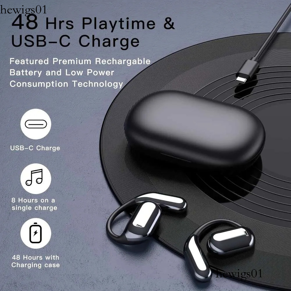 Wireless Headphones Open Design, Sport Earbuds Featuring Touch Volume Control, Built-In Microphone, Ear Hooks. They Offer 50 Hours Of Playtime Xingkai - view 6