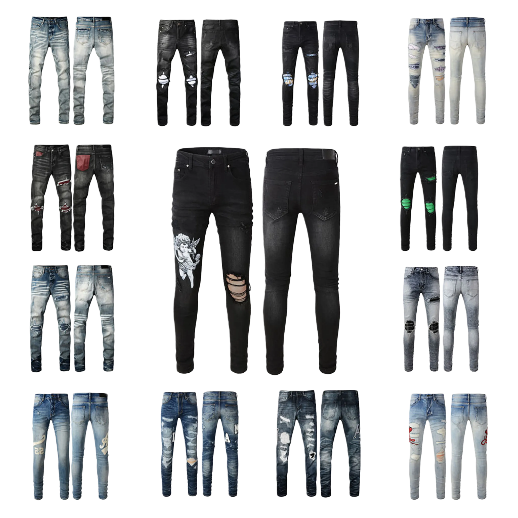 5A Mens Jeans Trous… - image