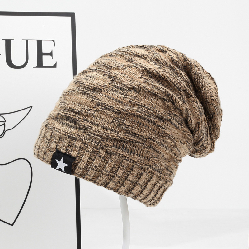 True Faith Winter Hat Long Size Knitted Hat High Quality Casual Bean Suitable for Solid Hats for Men and Women 241211