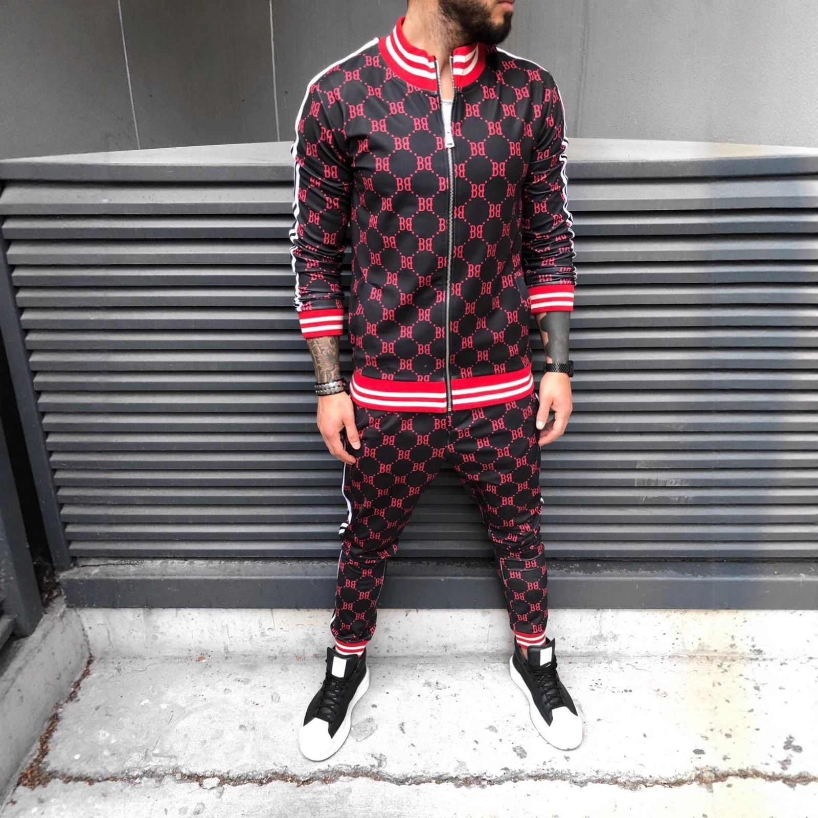 Luxury Brand Designer Clothes 2025 New 3D Printed Sports Sweatshirt Thin Fitness Jacket European And American Style Zipper Cardigan Casual Sports Top 