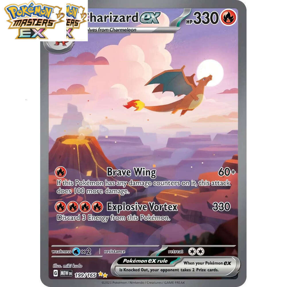 Scarlet Violet 151 Ultra Rare Holo Charizard Venusaur Blastoise Mew Pokemon PTCG Trading Collection Cards L260114