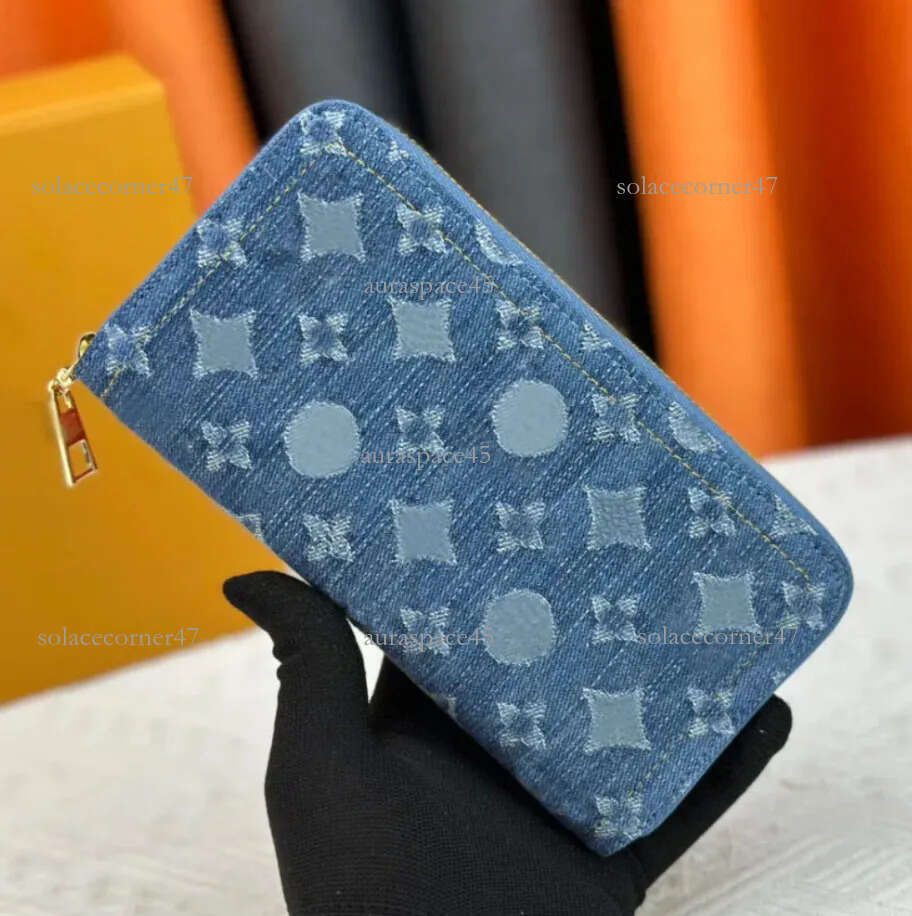 designer bag lvslys bag Luxurys Denim Wallet Designer lvsity bag Wallet Men's Women's Zipper Wallet Mini purse designer bag Card Holder Coin Wallets Key Holder b1c