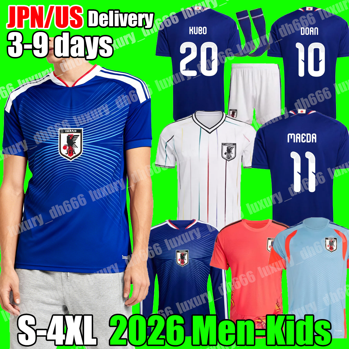 XXXL 4XL 25 26 soccer jersey JAPAN football shirt 2026 world cup MAEDA KUBO DOAN TANAKA Japan jersey football Top home away long sleeve training goalkeeper men kids kit