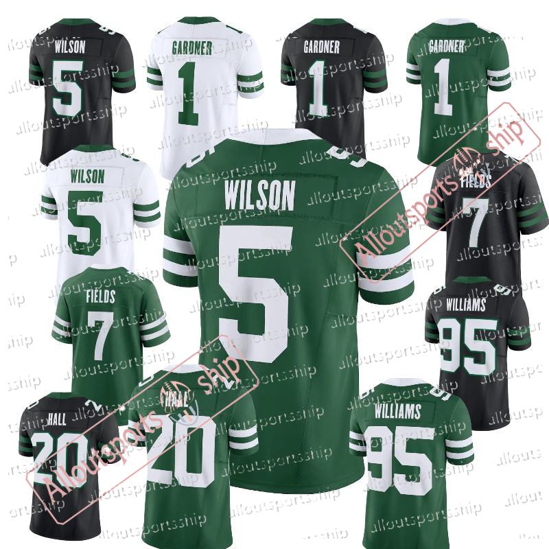 Breece Hall 20 Ahmad Sauce Gardner 1 Garrett Wilson 5 Joe Namath 12 Justin Fields 7 Personalized Customized Football Jerseys Any Number Name For Men Women Youth