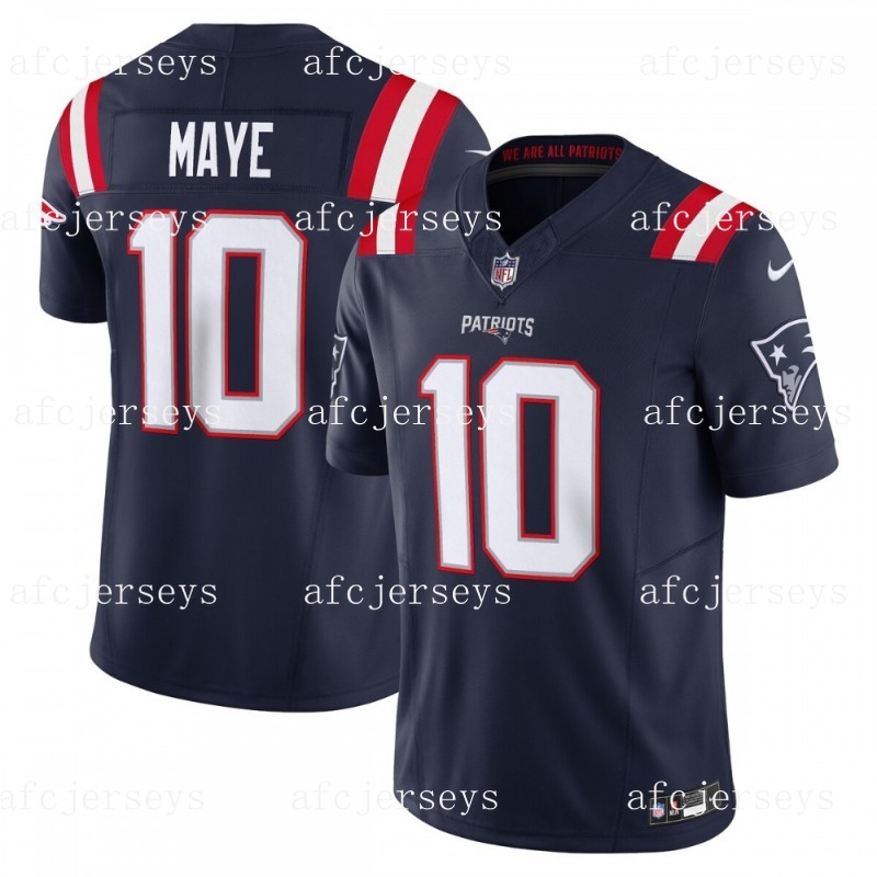 Custom Football Jerseys for Men Women Youth Big Size Jersey Drake Maye Christian 3XL-7XL