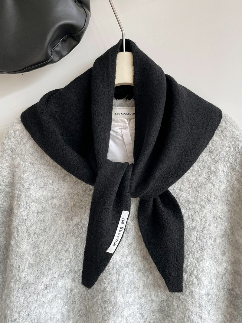 fashion Korean Triangle scarf shawl Womens Neck Wrap Wool Blended Female Thickened Warm Shoulder Shawl Winter Gift 251014