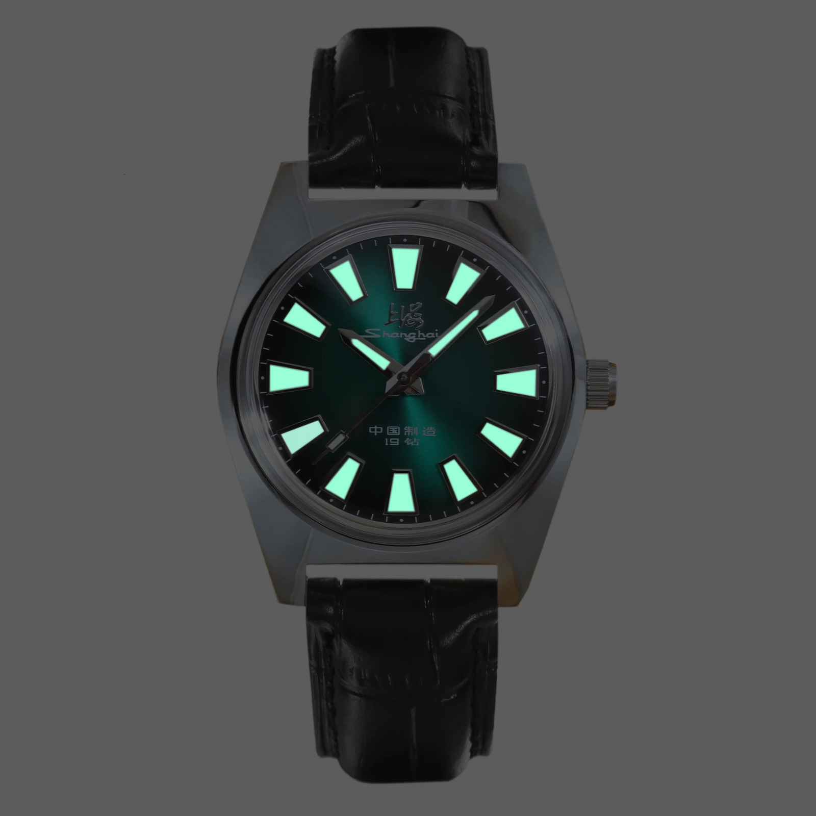 Shanghai 36MM Hand-Wind Mechanical Watch 7120 Waterproof Bauhaus Watch for Men wholesale 260114