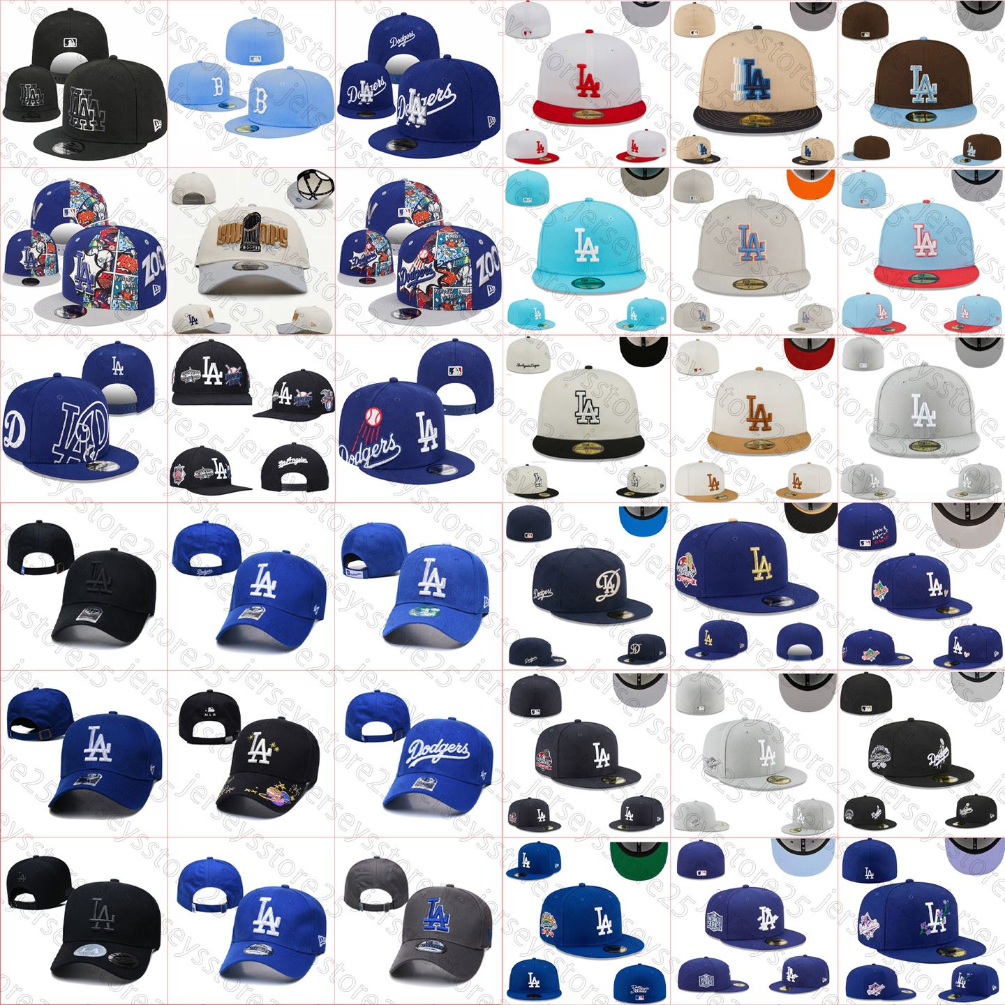 Los Angeless Dodgerss Designer Baseball Adjustable Hat Color Sport elasticity Snapback Caps Stretch Training trucker cap Curved Brim Mesh New