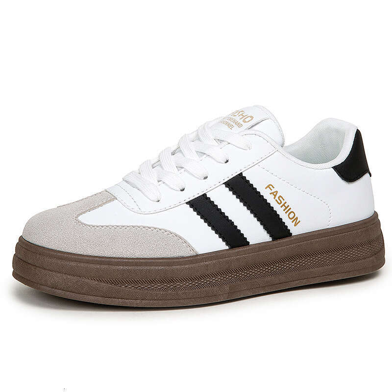 2026 New Spring and Autumn Versatile Casual Non-Slip Wear-Resistant Thick-Soled White Sneakers for Women Soft Sole Comfortable Training Shoes