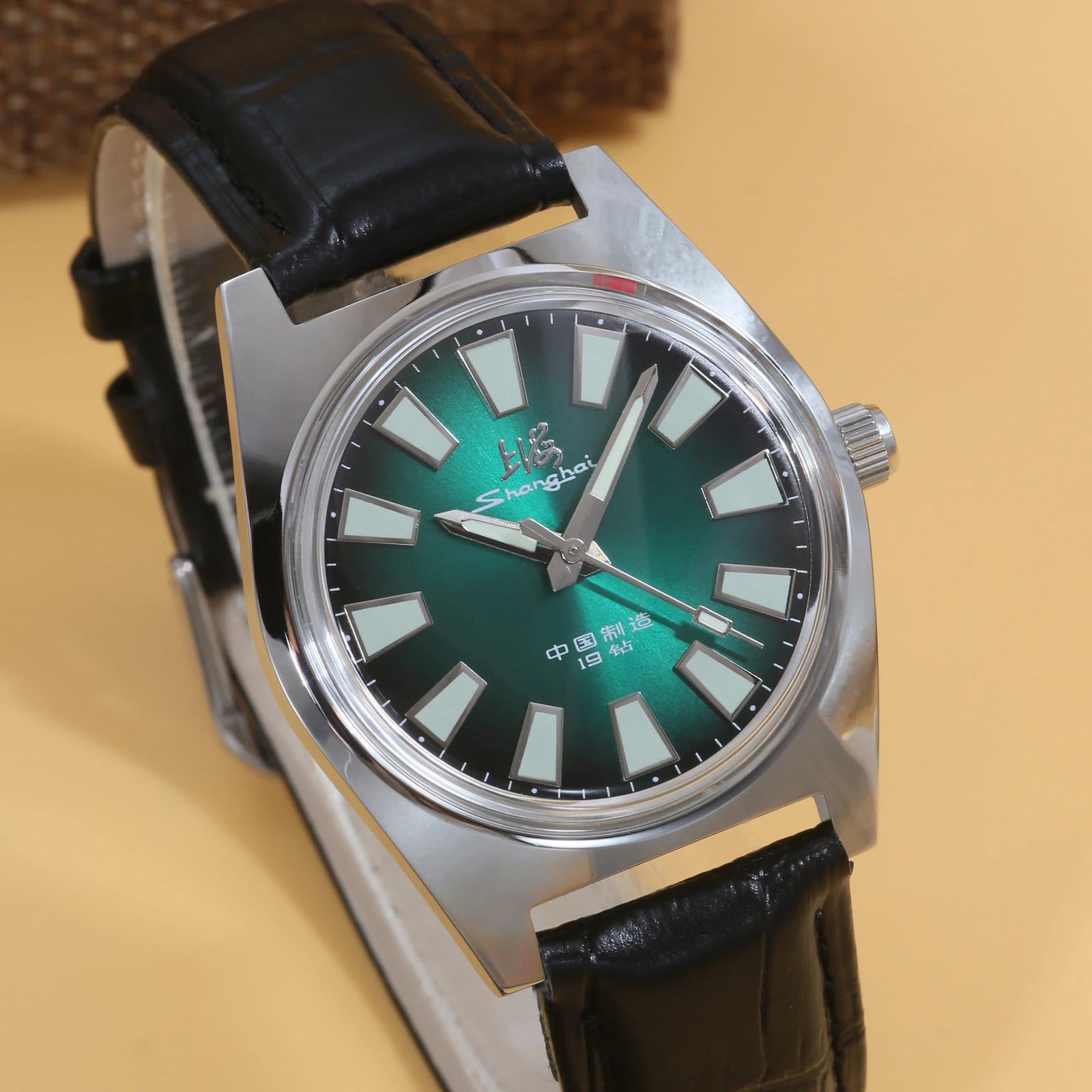 Shanghai 36MM Hand-Wind Mechanical Watch 7120 Waterproof Bauhaus Watch for Men wholesale 260114