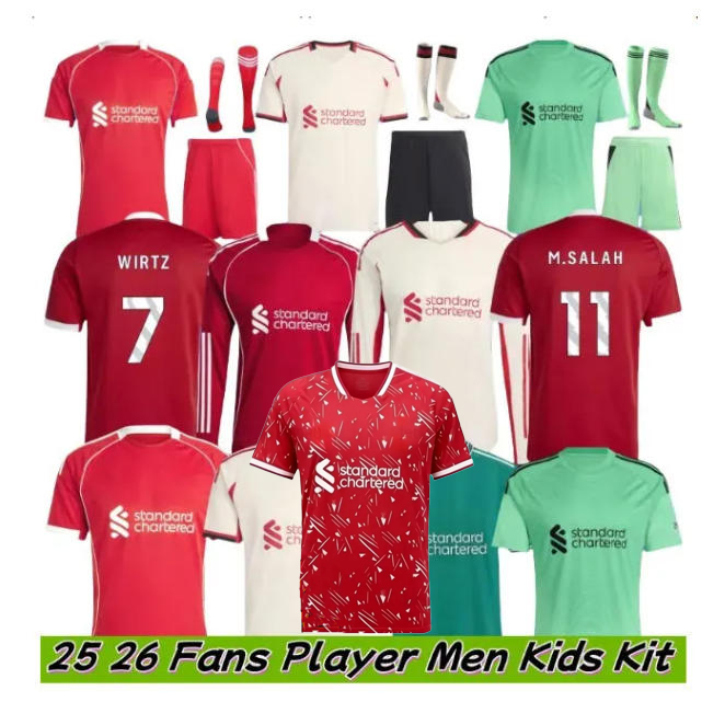 25 26 27 lfc soccer jerseys allister alexande rarnol d luis diaz gakpo darwin szoboszlai jersey 2025 2026 fans player retro football shirt tracksuit men kids kit 3xl
