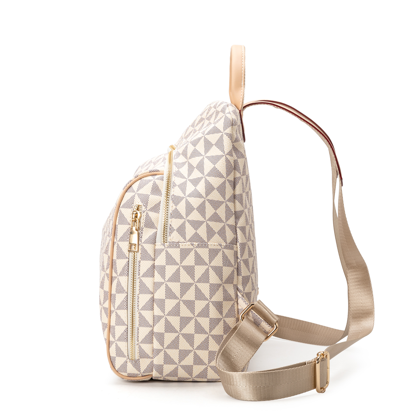 Large Capacity New backpack with fashionable retro print and large capacity outdoor travel backpack for woman