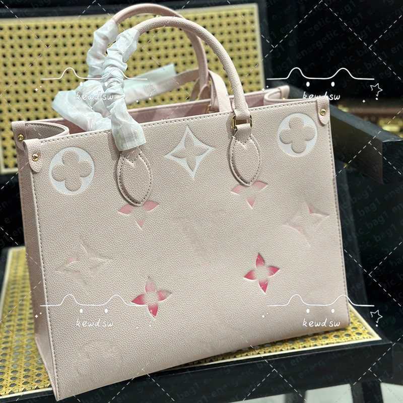 Shoulder Bags Designer Luxury Women Fashion Shopping Bags Printed on the go Handbags High Quality Totes Flower Embossed Pink Classic Shoulder Bag Clutch Bag 88