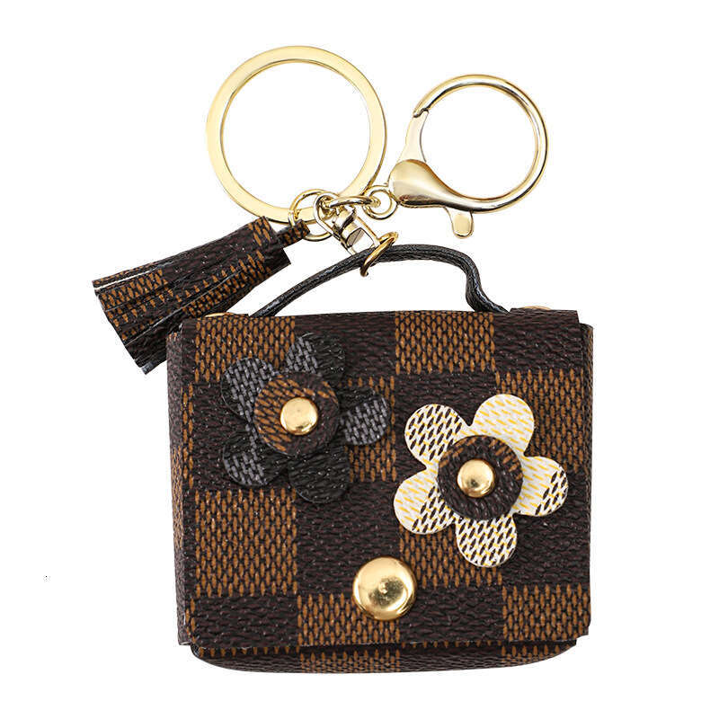 Leather Headphone Case Keychain Pendant Cute Girl Bag Keychain Accessory Fashionable Trendy Accessories for Everyday Styling