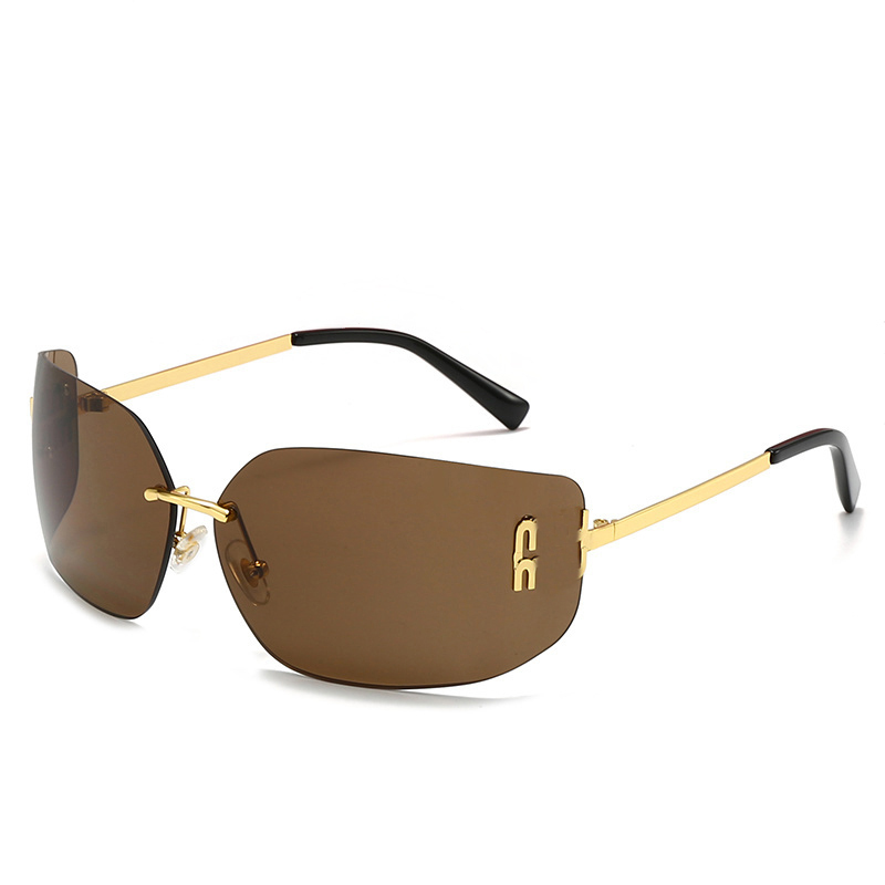 sunglasses for women classic sunglasses luxurys designer sunglasses Euro american trend glasses curved Lenses shades large frame Light contour UV400 P8849-4