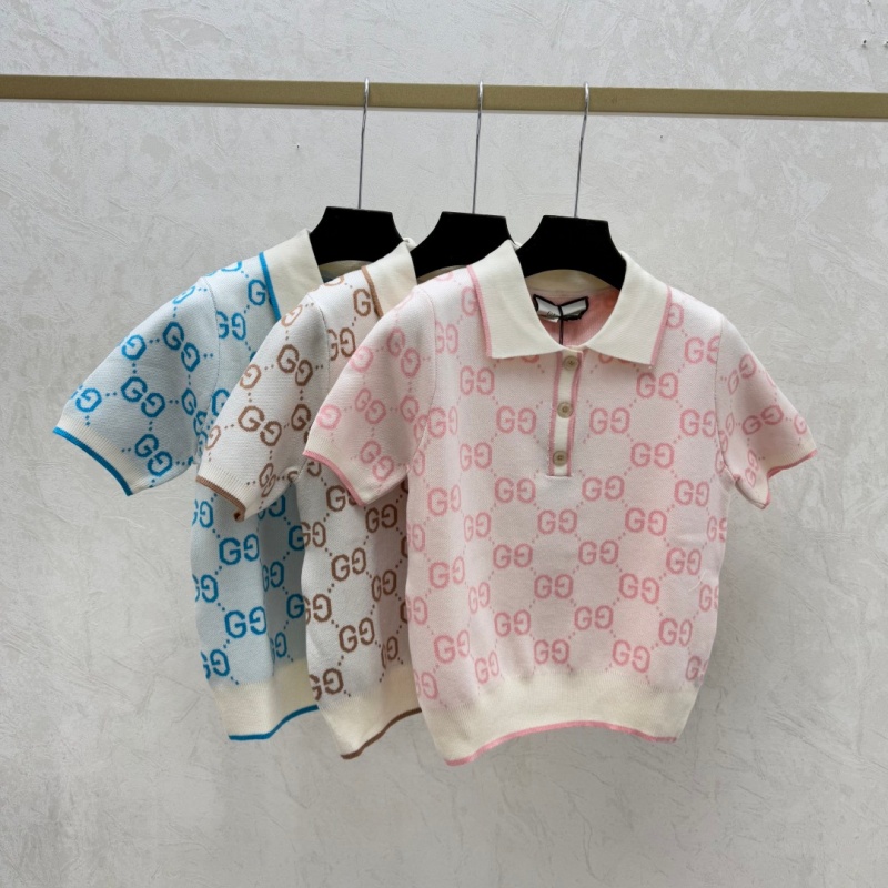 T-Shirts women's Designer T-shirts for woman Luxury knitted short-sleeved T-shirt Spring/Summer style fashionable lettered jacquard knitted short-sleeved top