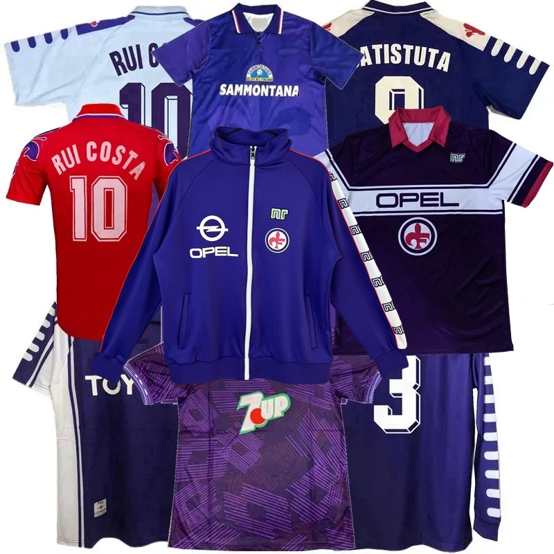 Retro classic soccer jerseys 1984 1985 1986 1989 1990 92 93 95 96 98 99 2000 Fiorentinas BATISTUTA EDMUNDO RUI COSTA Socrates Retro football MEN KIDS shirt