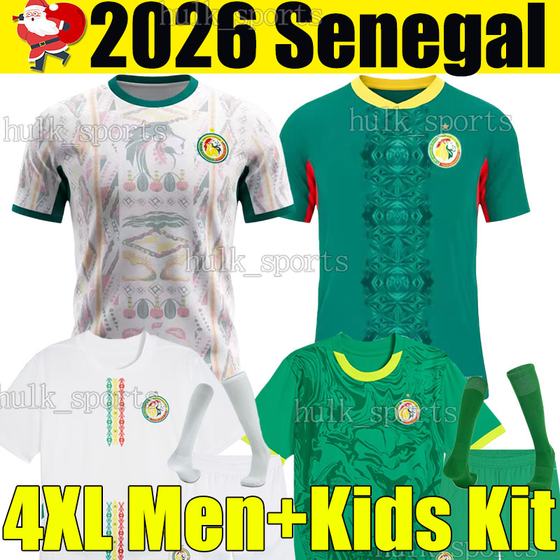 4XL 25/26 Senegal MANE Soccer Jerseys 2026 national team SARR P.M.SARR N.JACKSON DIALLO NDIAYE SABALY NDIAYE LAMINE KOULIBALY DIATTA MENDY men kids kits football shirts