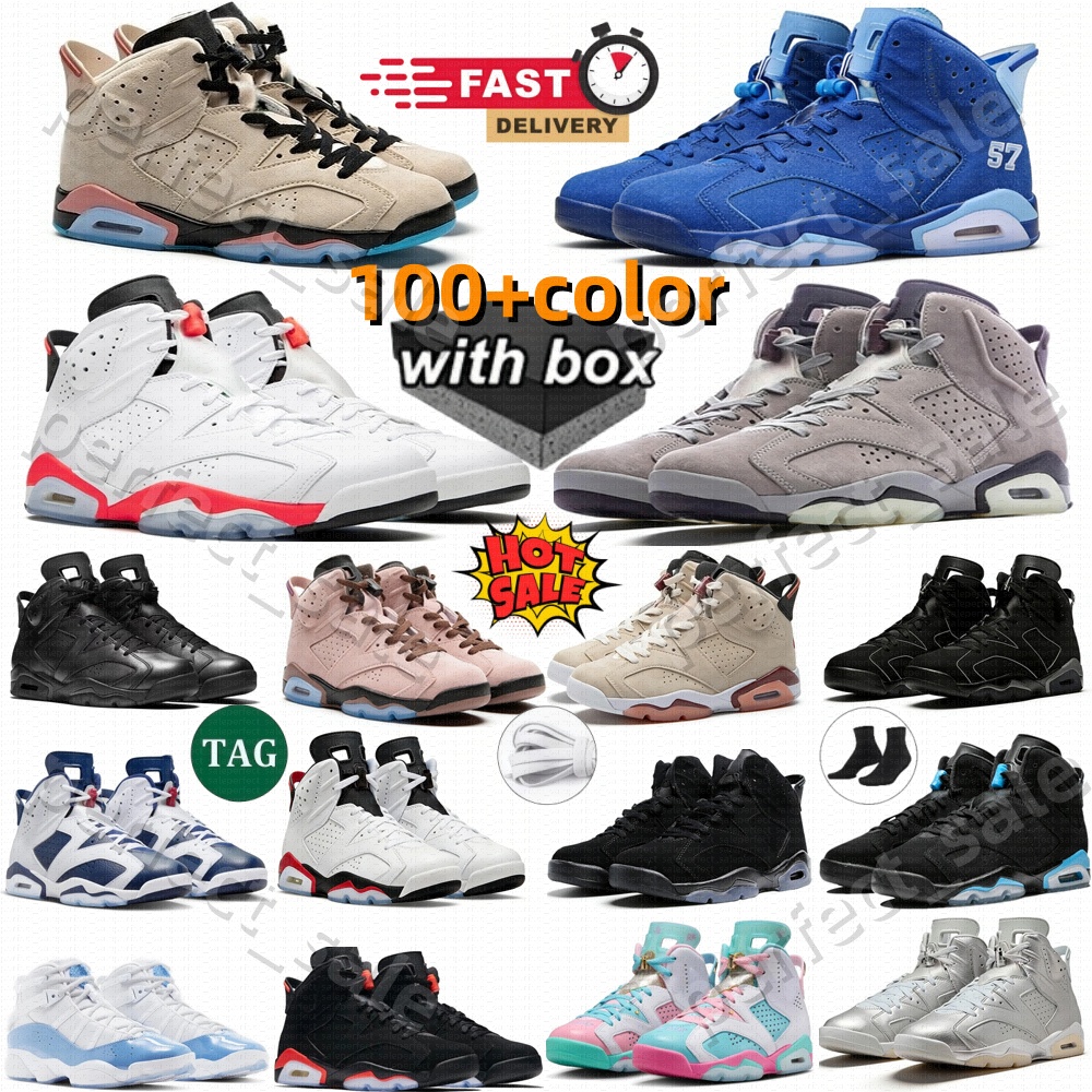 Basketball Shoes 6 6s With box J6 Ring Aqua Toro Bravo Ochre Georgetown Cool Grey Metallic Silver UNC Midnight Navy British Khaki Outdoor Men Women Trainer Sneakers