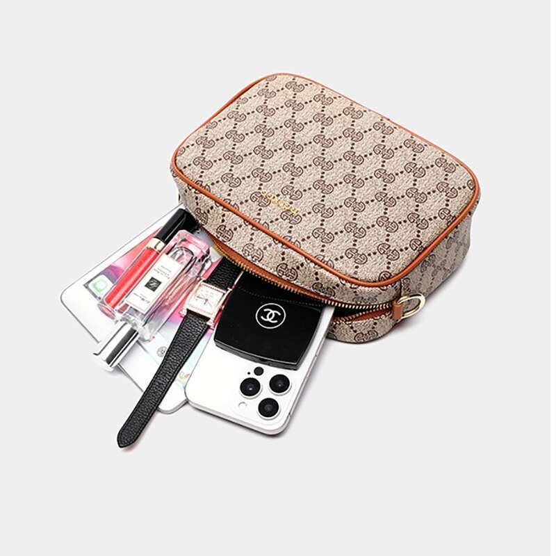 2026 GGCKGG Women Vintage grid Rabbit horse Pattern Crossbody Bag Lightweight Mini Shoulder Bag Adjustable Strap Daily Commute Shopping Travel 8045 dh
