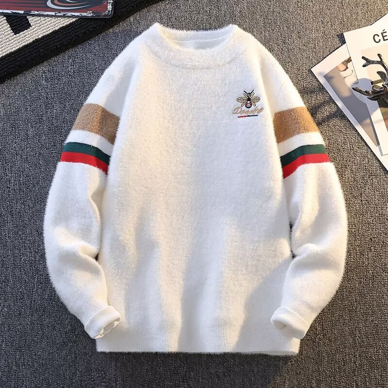 Hoodies Luxury Designer Clothes European Style Autumn Winter Jacquard Trendy Comfortable Casual Knitwear Non Pilling Sweater Men's Clothing - view 9