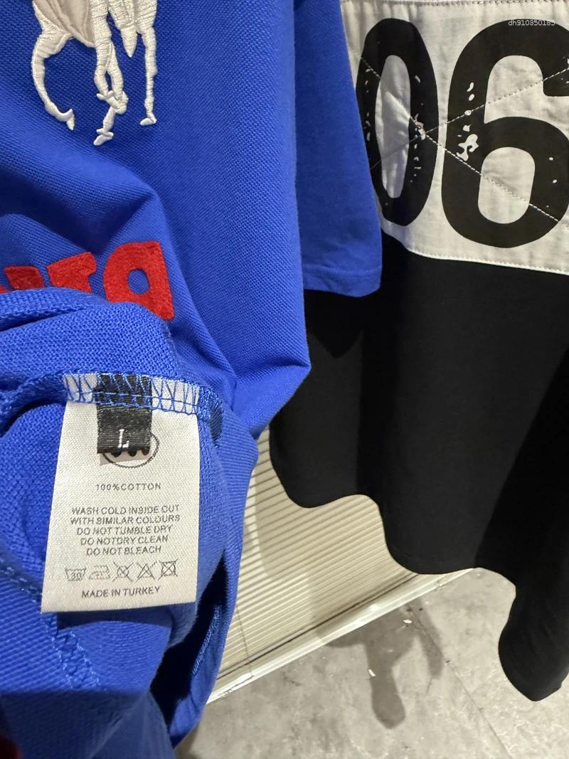 Men's T Shirts Embroidery Mowalola Tshirts Digit 6 Label Polo Tee Top Women's Cotton Short Sleeve T-shirt High-quality Hip-hop Rock Casual S