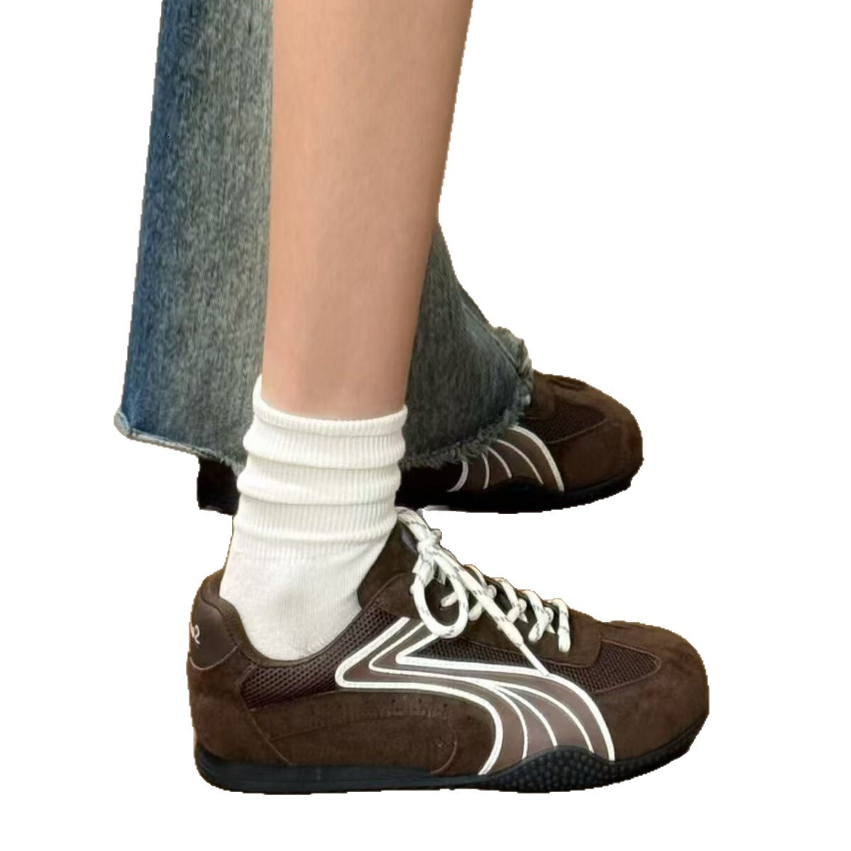 Ddmybagsvip Fashionable German Training Autumn New Women S Hot Selling Casual Sneakers Flat Versatile White Shoes For