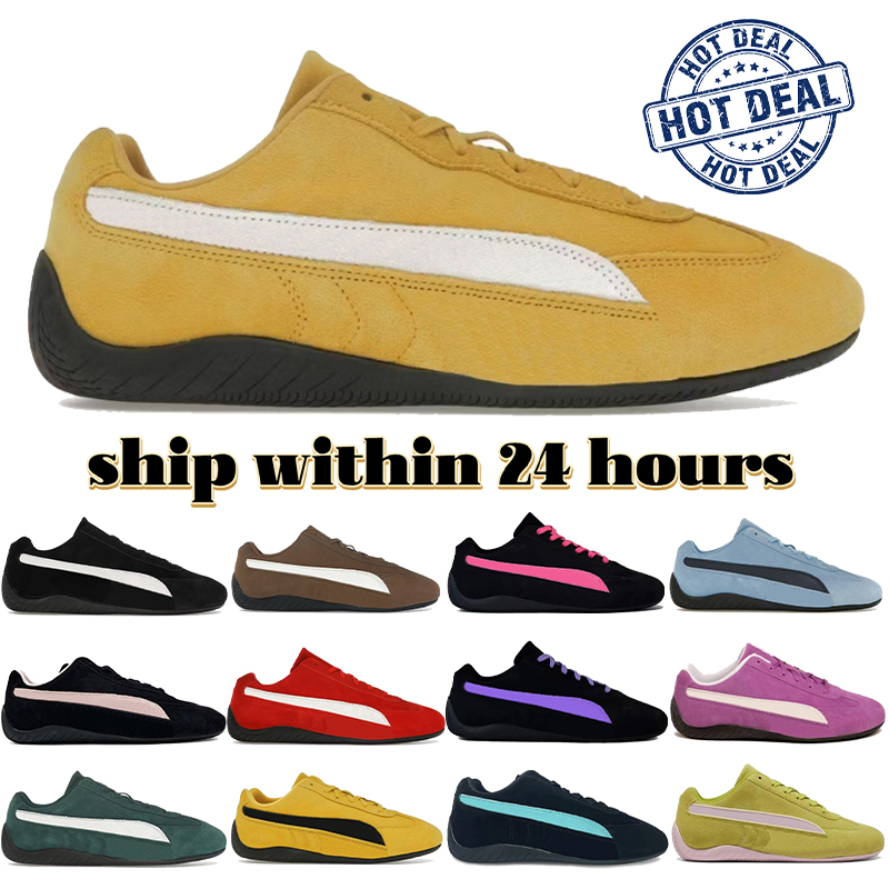 Free Shipping designer shoes for men women stylish chaussure Speedcats Suede Driving shoes mens trainers black white red pink blue grey outdoor Casual sports shoe